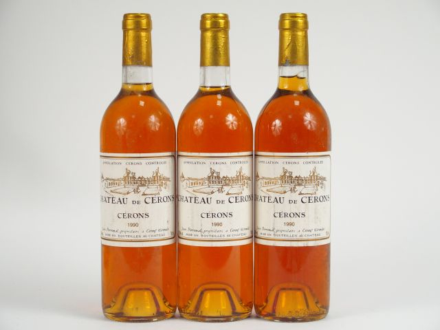 3 BOUTEILLES CHÂTEAU DE CERONS CERONS J. PERROMAT - 1990
