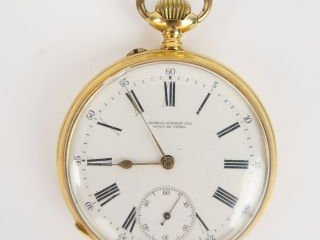 Vente aux enchères Montre de gousset Napoléon III en or. 100g.