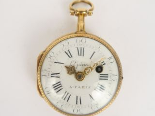 Vente aux enchères Montre de gousset de style Louis XVI en or signée l'Epine à Paris. 52 
