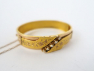 Vente aux enchères Bracelet Napoléon III en or et perles