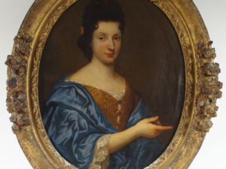 Vente aux enchères Ecole française XVIIIeme "Portrait de Victoire de Verthamon". Huile su