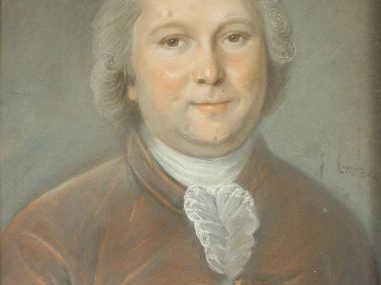 BOZE "Portrait d'homme".  Pastel. Signé à droite.  51,5 x 42 cm