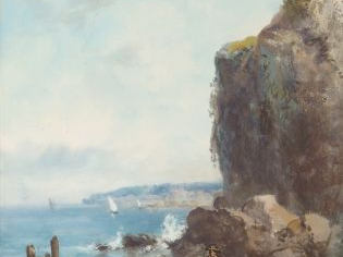 Paul PASCAL "Marines". Paire de gouaches. Signées en bas à gauche et d