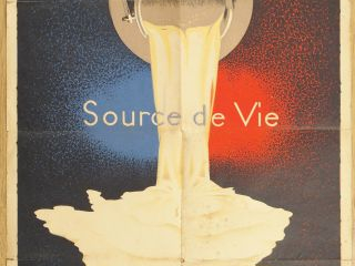 Trois différentes affiches publicitaires "Sanders", "Lait source de vi