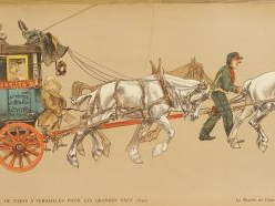 Série de 8 chromos "De Paris à Versailles pour les grandes eaux" (quel