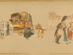 Série de 8 chromos "De Paris à Versailles pour les grandes eaux" (quel