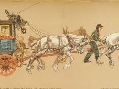 Série de 8 chromos "De Paris à Versailles pour les grandes eaux" (quel