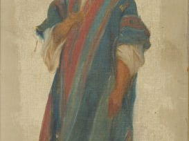 Charles RANDELLE "Portraits d'arabes". Paire d'huiles sur carton. Sign