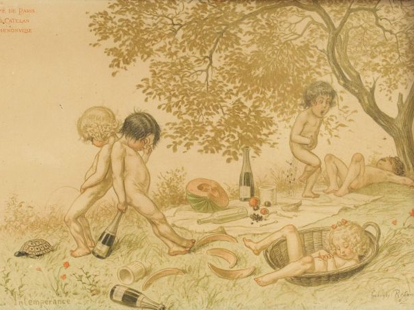 Georges REDON (d'après) "Les 7 pechés capitaux". Sept reprodutions en 