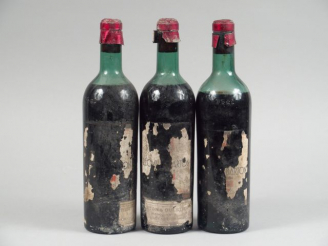 Vente aux enchères 3 BOUTEILLES CHÂTEAU LEOVILLE BARTON PRESUMEES - 1942 - 2 MEP/1 BEP/CA