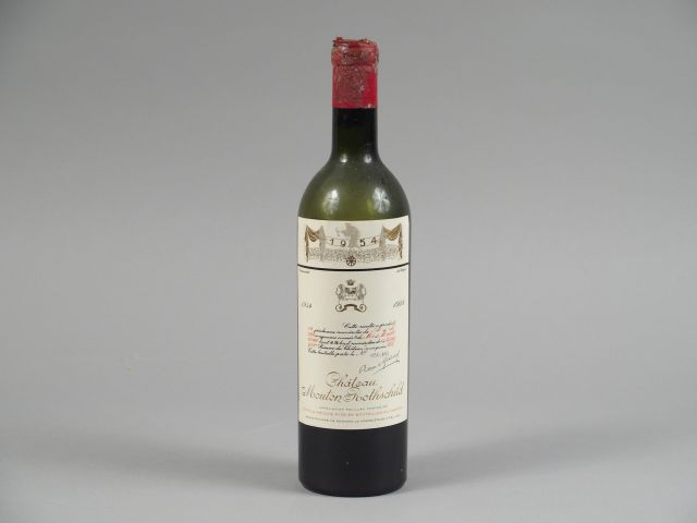 1 BOUTEILLE CHÂTEAU MOUTON ROTHSCHILD 1er GCC PAUILLAC - 1954 - VIDANG