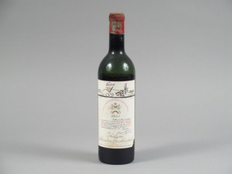 Vente aux enchères 1 BOUTEILLE CHÂTEAU MOUTON ROTHSCHILD 1er GCC PAUILLAC - 1955 - VIDANG