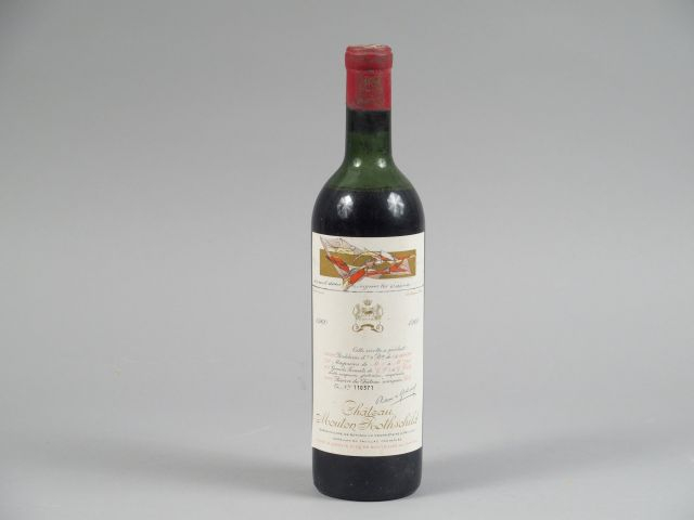 1 BOUTEILLE CHÂTEAU MOUTON ROTHSCHILD 1er GCC PAUILLAC - 1960 - MEP/CA