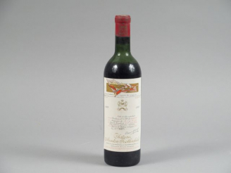 Vente aux enchères 1 BOUTEILLE CHÂTEAU MOUTON ROTHSCHILD 1er GCC PAUILLAC - 1960 - MEP/CA