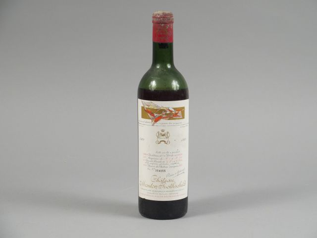 1 BOUTEILLE CHÂTEAU MOUTON ROTHSCHILD 1er GCC PAUILLAC - 1960 - BEP/CA