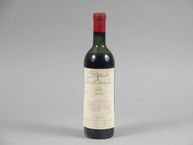 1 BOUTEILLE CHÂTEAU MOUTON ROTHSCHILD 1er GCC PAUILLAC - 1962 - MEP
