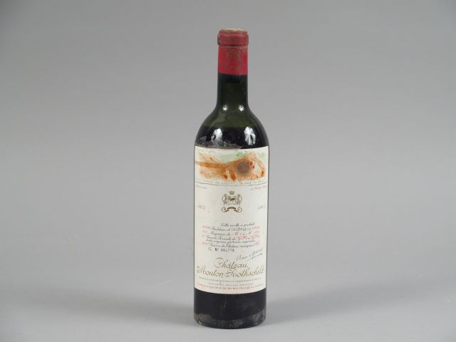 1 BOUTEILLE CHÂTEAU MOUTON ROTHSCHILD 1er GCC PAUILLAC - 1963 - BEP/CA