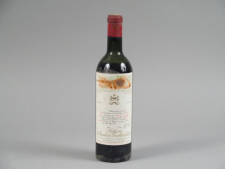 Vente aux enchères 1 BOUTEILLE CHÂTEAU MOUTON ROTHSCHILD 1er GCC PAUILLAC - 1963 - BEP/CA