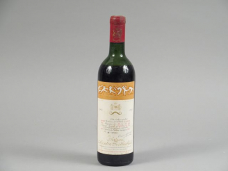 Vente aux enchères 1 BOUTEILLE CHÂTEAU MOUTON ROTHSCHILD 1er GCC PAUILLAC - 1965 - MEP/CA