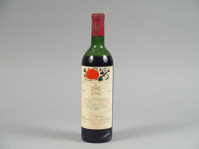 1 BOUTEILLE CHÂTEAU MOUTON ROTHSCHILD 1er GCC PAUILLAC - 1969 - BEP/CA