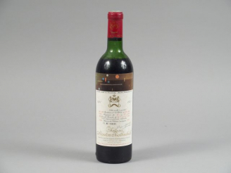 Vente aux enchères 1 BOUTEILLE CHÂTEAU MOUTON ROTHSCHILD 1er GCC PAUILLAC - 1971 - MEP