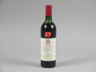 Vente aux enchères 1 BOUTEILLE CHÂTEAU MOUTON ROTHSCHILD 1er GCC PAUILLAC - 1972 - HEP