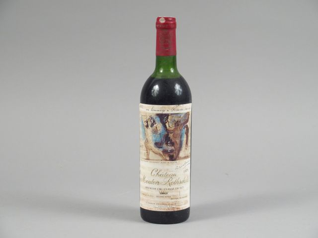1 BOUTEILLE CHÂTEAU MOUTON ROTHSCHILD 1er GCC PAUILLAC - 1973 - HEP/EL