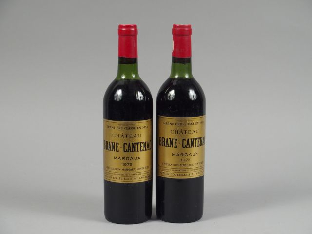 2 BOUTEILLES CHÂTEAU BRANE CANTENAC GCC MARGAUX - 1975 - LB