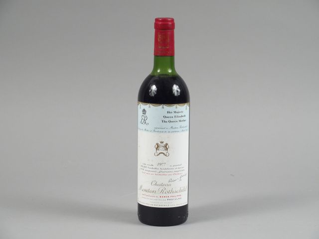 1 BOUTEILLE CHÂTEAU MOUTON ROTHSCHILD 1er GCC PAUILLAC - 1977 - LB-HEP