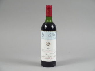 Vente aux enchères 1 BOUTEILLE CHÂTEAU MOUTON ROTHSCHILD 1er GCC PAUILLAC - 1977 - LB-HEP