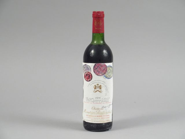 1 BOUTEILLE CHÂTEAU MOUTON ROTHSCHILD 1er GCC PAUILLAC - 1978 - LB-HEP