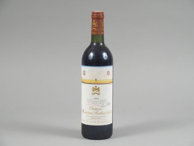 1 BOUTEILLE CHÂTEAU MOUTON ROTHSCHILD 1er GCC PAUILLAC - 1983 - BG +
