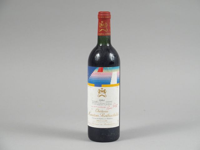 1 BOUTEILLE CHÂTEAU MOUTON ROTHSCHILD 1er GCC PAUILLAC - 1984 - BG/ETL