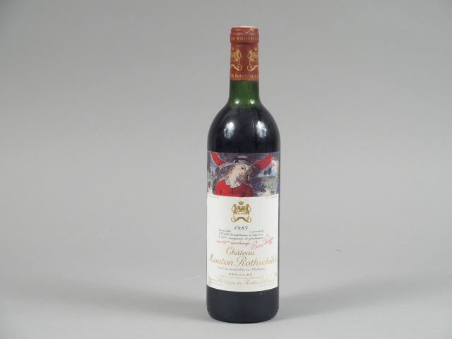 1 BOUTEILLE CHÂTEAU MOUTON ROTHSCHILD 1er GCC PAUILLAC - 1985 - LB/CAP