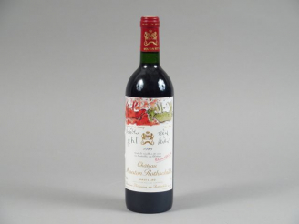 Vente aux enchères 1 BOUTEILLE CHÂTEAU MOUTON ROTHSCHILD 1er GCC PAUILLAC - 1989