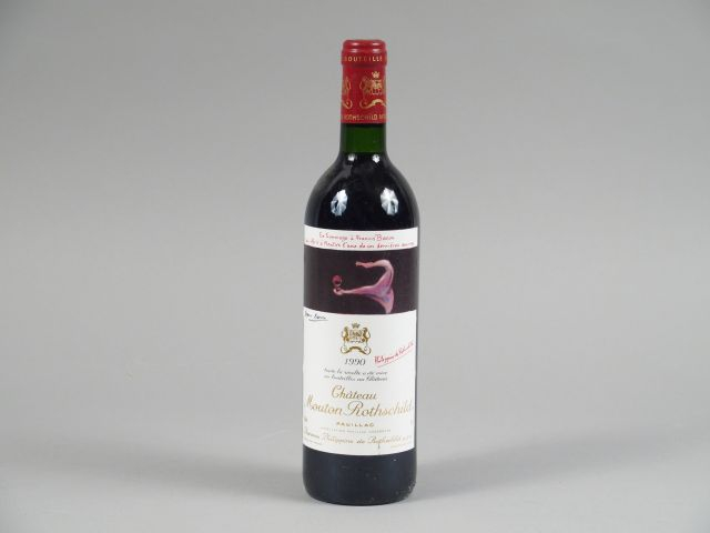 1 BOUTEILLE CHÂTEAU MOUTON ROTHSCHILD 1er GCC PAUILLAC - 1990 - BG +