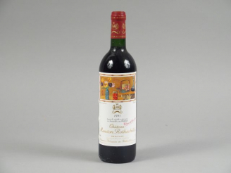 Vente aux enchères 1 BOUTEILLE CHÂTEAU MOUTON ROTHSCHILD 1er GCC PAUILLAC - 1991