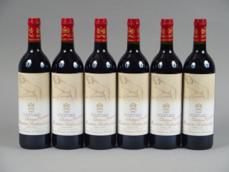 Vente aux enchères 6 BOUTEILLES CHÂTEAU MOUTON ROTHSCHILD 1er GCC PAUILLAC - 1993 - CBO