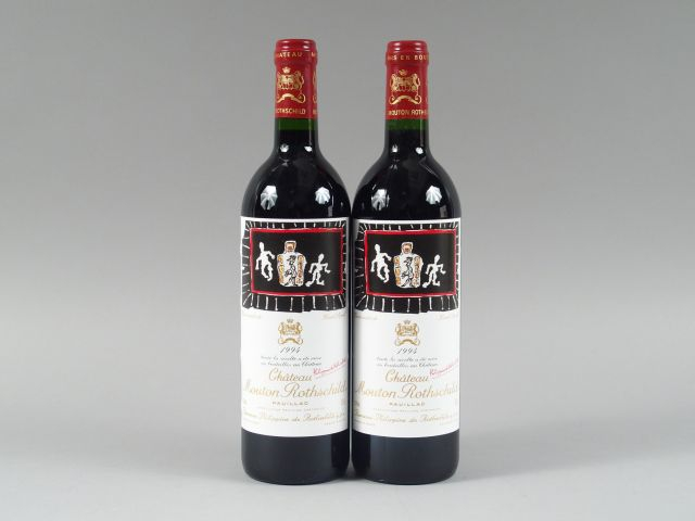 2 BOUTEILLES MOUTON ROTHSCHILD 1er GCC PAUILLAC - 1994