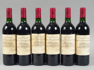 Vente aux enchères 6 BOUTEILLES CHÂTEAU HAUT MARBUZET CBE ST ESTEPHE - 1994 - 2 BG/EF