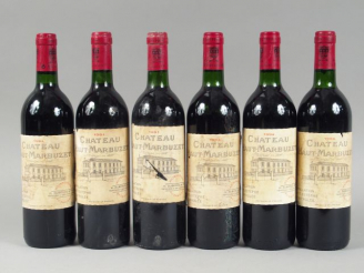 Vente aux enchères 6 BOUTEILLES CHÂTEAU HAUT MARBUZET CBE ST ESTEPHE - 1994 - 3 BG/EF/2 E