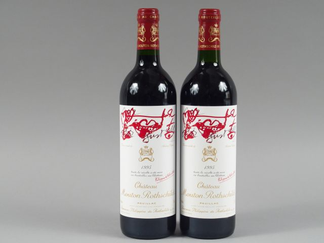 2 BOUTEILLES MOUTON ROTHSCHILD 1er GCC PAUILLAC - 1995