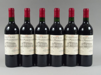 Vente aux enchères 6 BOUTEILLES CHÂTEAU HAUT MARBUZET CBE ST ESTEPHE - 1995 - 2 BOUCHONS 
