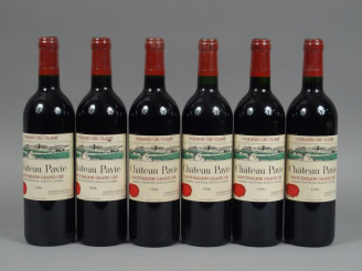 Vente aux enchères 6 BOUTEILLES CHÂTEAU PAVIE 1er GCC ST EMILION - 1996 - CBO - 2 ETLA
