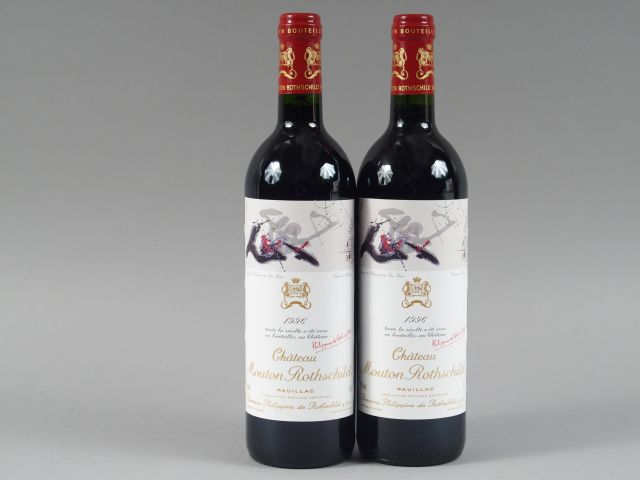 2 BOUTEILLES MOUTON ROTHSCHILD 1er GCC PAUILLAC - 1996