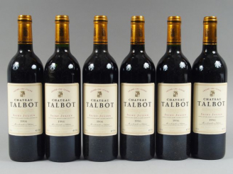 Vente aux enchères 6 BOUTEILLES CHÂTEAU TALBOT GCC ST JULIEN - 1996 - CBO