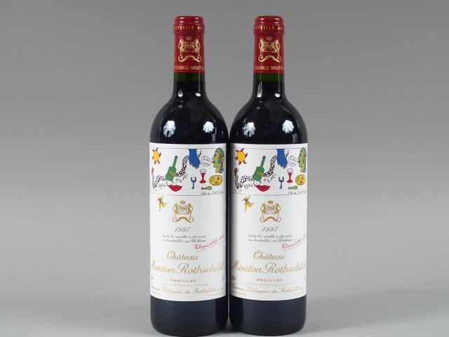 2 BOUTEILLES MOUTON ROTHSCHILD 1er GCC PAUILLAC - 1997