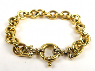 Vente aux enchères Bracelet maille jaseron en or. Poids : 14,9 g