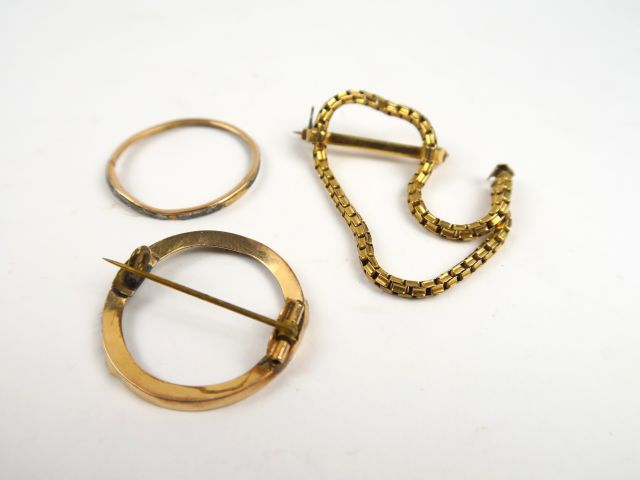 Parties de bijoux en or. Poids : 8,80 g