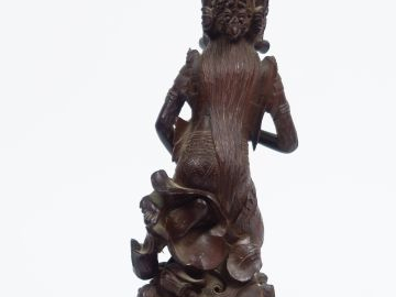 Statuette en bois 'danseuse indonésienne'. Bali vers 1920 H. 30 cm (pe